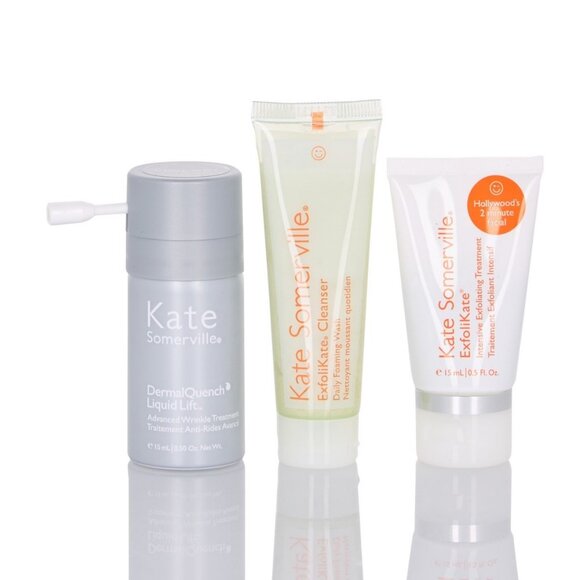 Kate Somerville Kate's Icons 3-Piece Skin Care Set DermalQuench ExfoliKate New - Picture 3 of 3